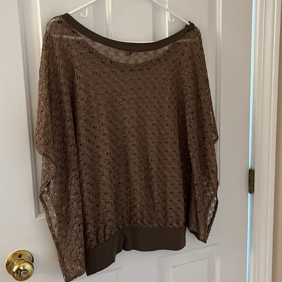 Express gold/brown top, size XS - Picture 4 of 4